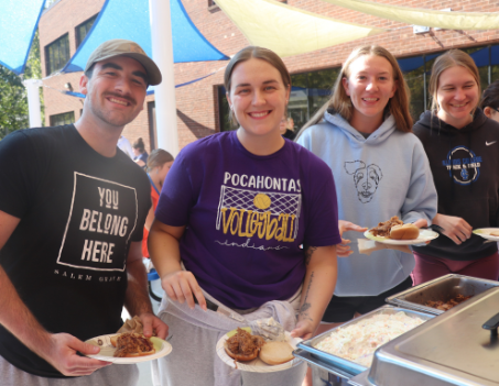 Students Serving Food